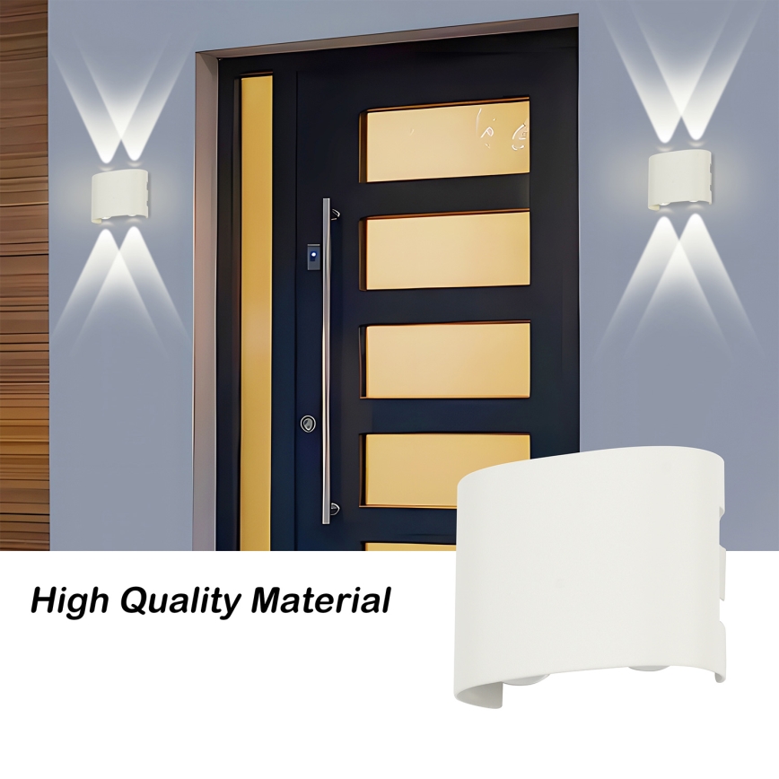 Brilagi - LED buitenwandlamp FLAREBOX LED/4W/230V wit IP65