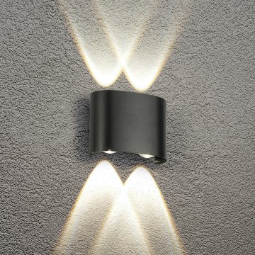 Brilagi - LED buitenwandlamp FLAREBOX LED/4W/230V zwart IP65