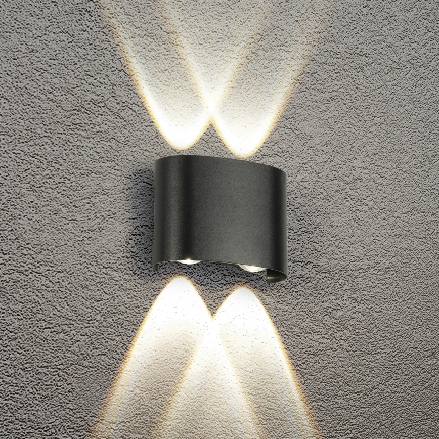 Brilagi - LED buitenwandlamp FLAREBOX LED/4W/230V zwart IP65
