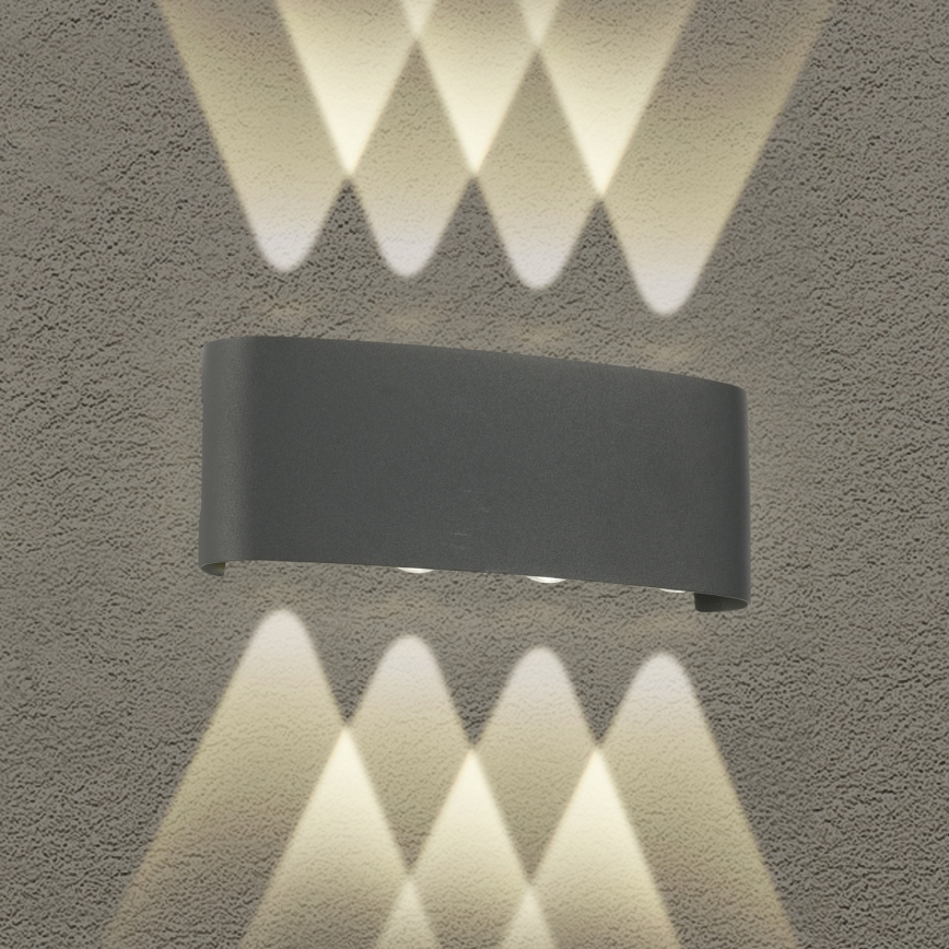 Brilagi - LED buitenwandlamp FLAREBOX LED/8W/230V antraciet IP65