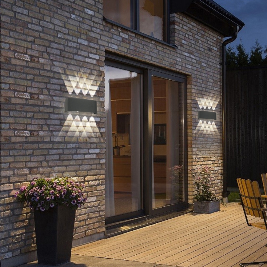 Brilagi - LED buitenwandlamp FLAREBOX LED/8W/230V antraciet IP65