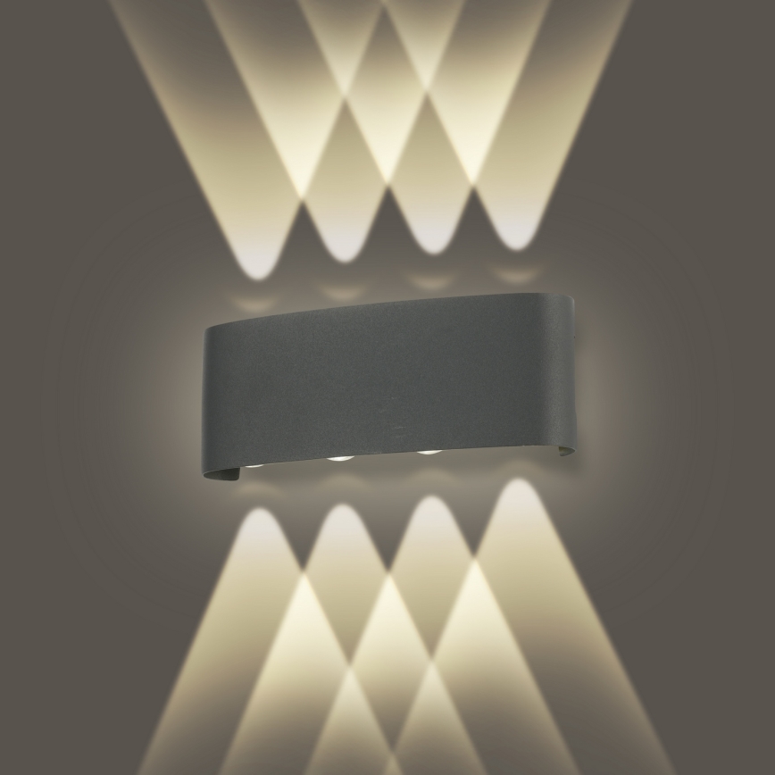 Brilagi - LED buitenwandlamp FLAREBOX LED/8W/230V antraciet IP65