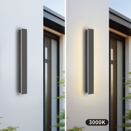 Brilagi - LED buitenwandlamp LINEAR LED/12W/230V 3000K IP65 50 cm antraciet CRI 90