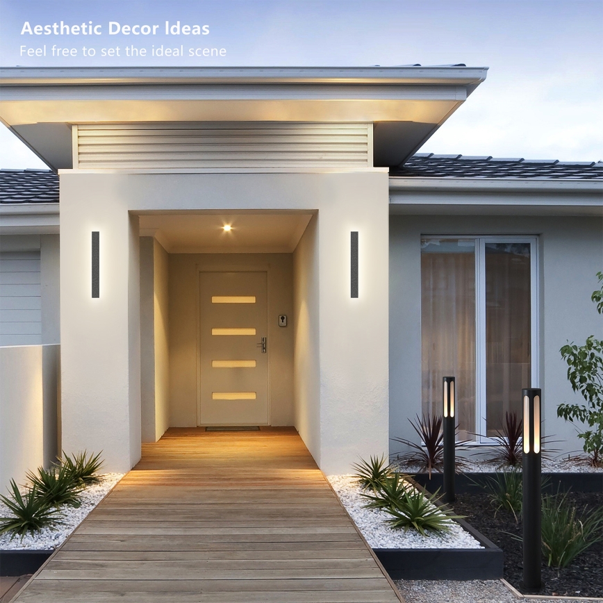 Brilagi - LED buitenwandlamp LINEAR LED/12W/230V 3000K IP65 50 cm antraciet CRI 90