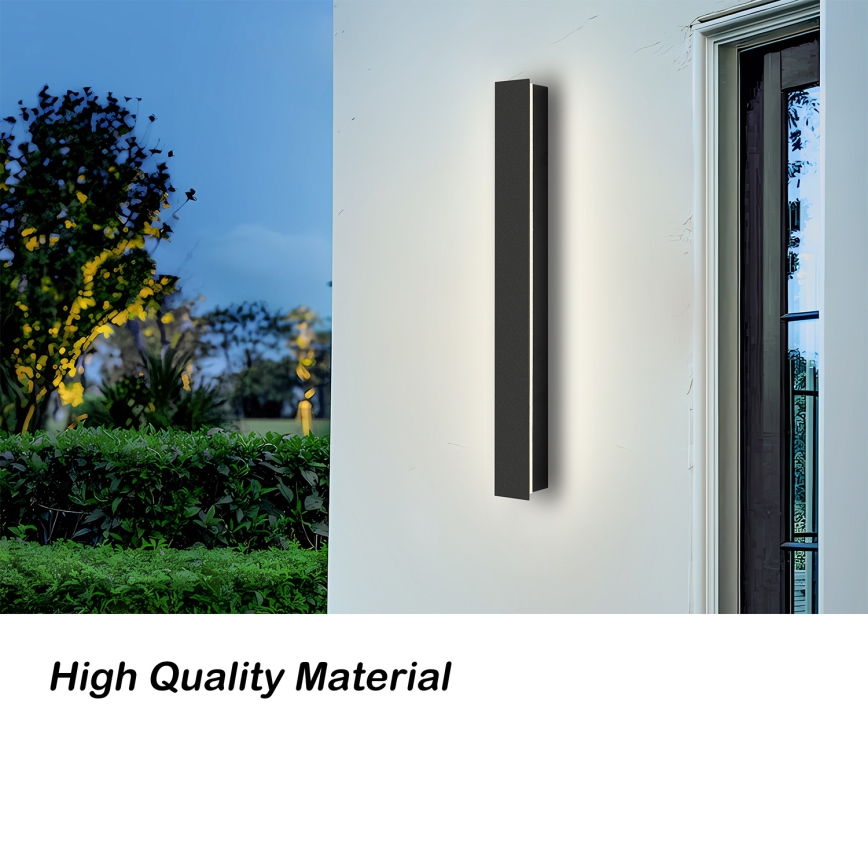 Brilagi - LED buitenwandlamp LINEAR LED/12W/230V 3000K IP65 50 cm zwart CRI 90