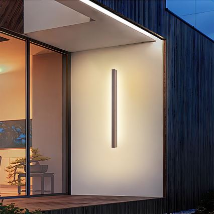Brilagi - LED buitenwandlamp LINEAR LED/22W/230V 3000K IP65 100 cm bruin CRI 90