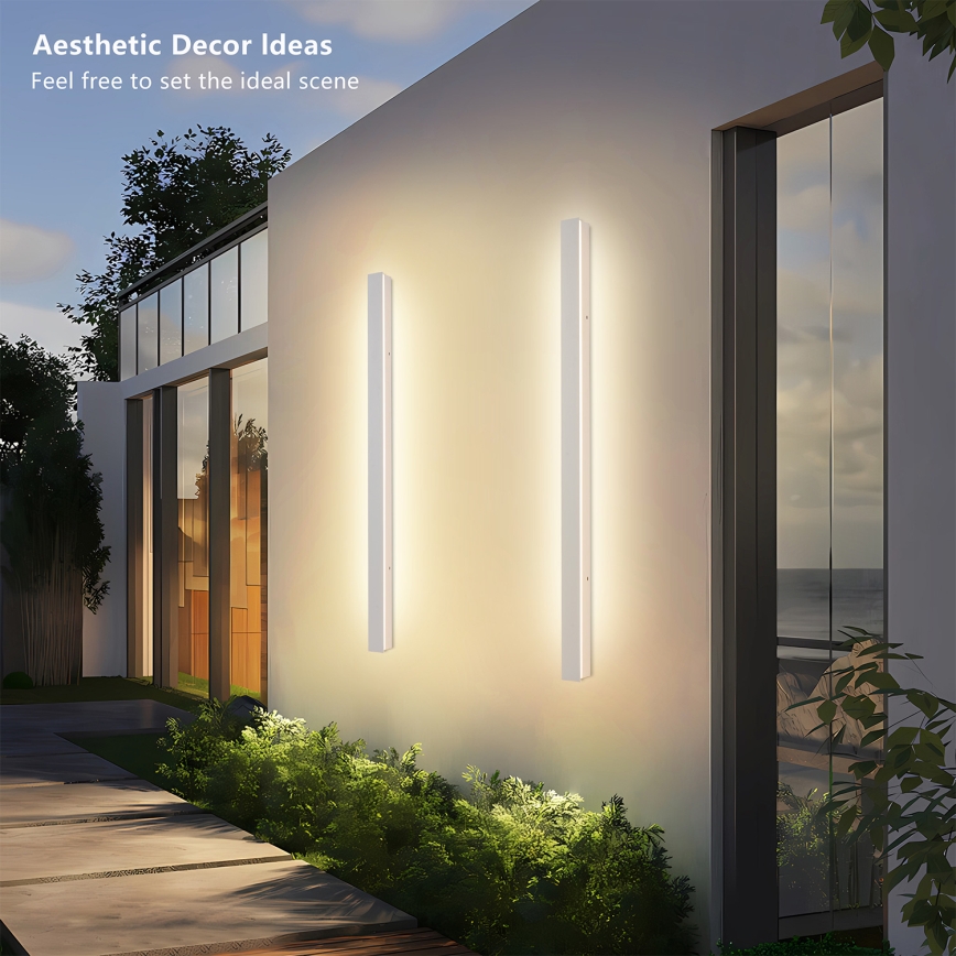 Brilagi - LINEAR LED buitenwandlamp LED/22W/230V 3000K IP65 100 cm wit CRI 90