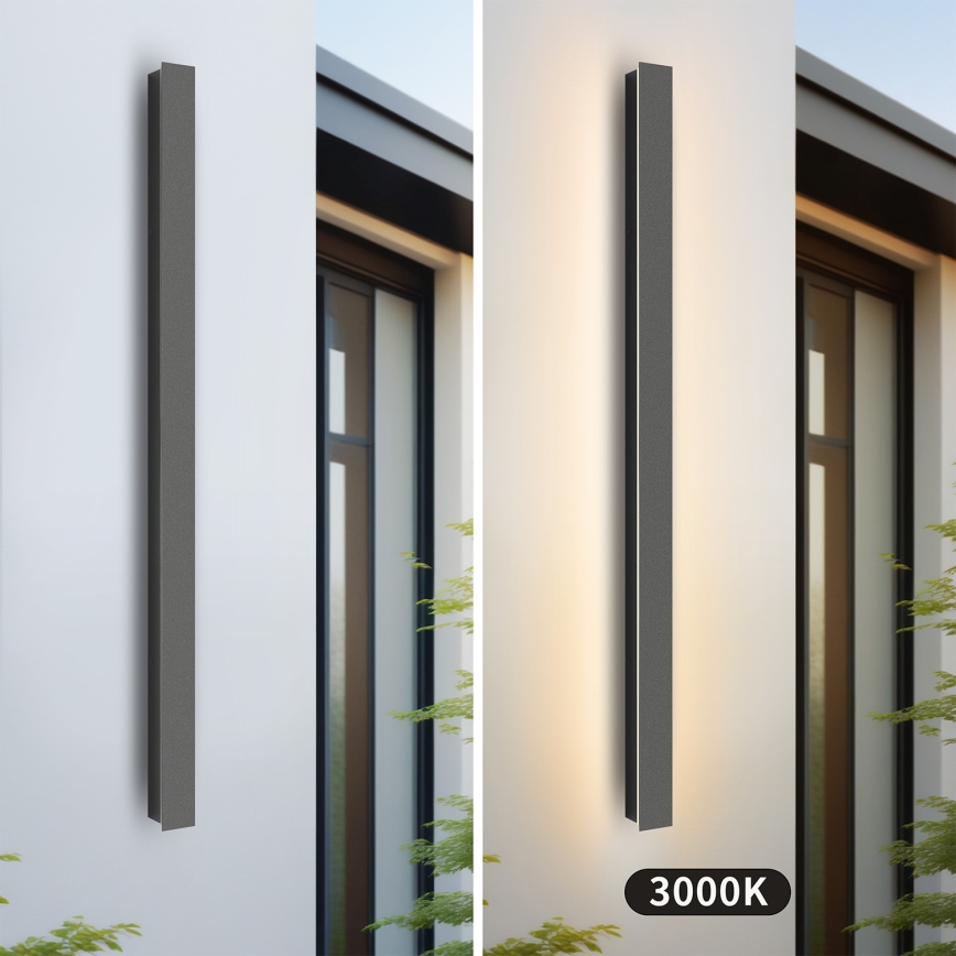 Brilagi - LED buitenwandlamp LINEAR LED/22W/230V 3000K IP65 100 cm antraciet CRI 90