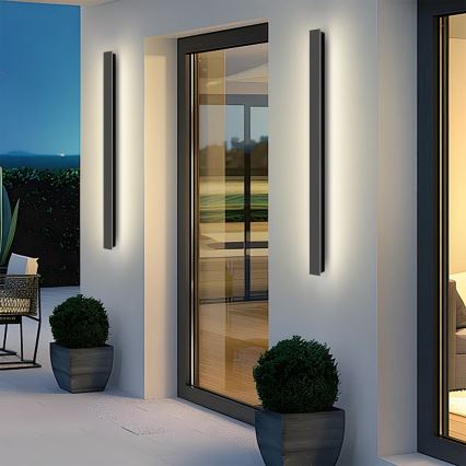 Brilagi - LINEAR LED buitenwandlamp/22W/230V 3000K IP65 100 cm zwart CRI 90