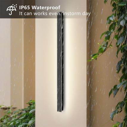 Brilagi - LED buitenwandlamp LINEAR LED/22W/230V 4000K IP65 100 cm zwart CRI 90