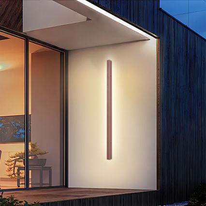 Brilagi - LINEAR LED buitenwandlamp 32W/230V 3000K IP65 140 cm, bruin, CRI 90