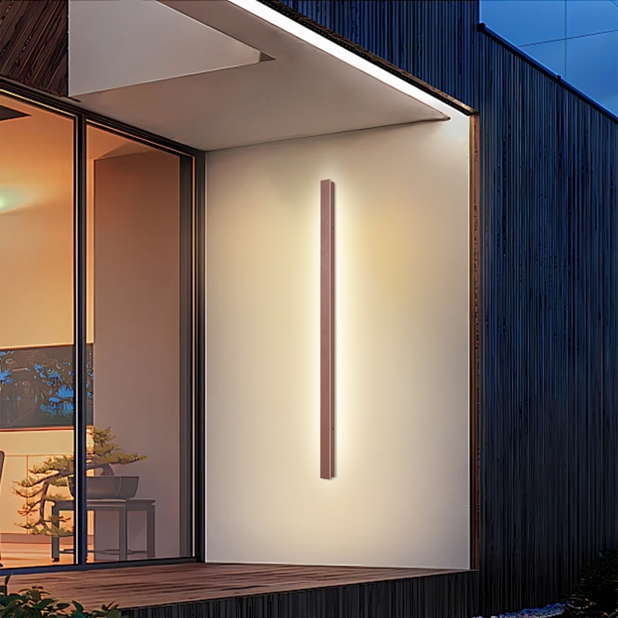 Brilagi - LINEAR LED buitenwandlamp 32W/230V 3000K IP65 140 cm, bruin, CRI 90
