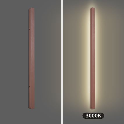 Brilagi - LINEAR LED buitenwandlamp 32W/230V 3000K IP65 140 cm, bruin, CRI 90