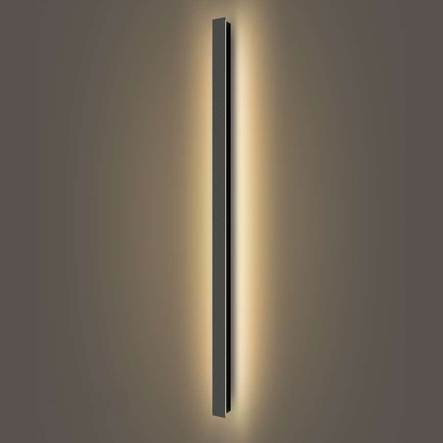 Brilagi - LED buitenwandlamp LINEAR LED/32W/230V 3000K IP65 140 cm zwart
