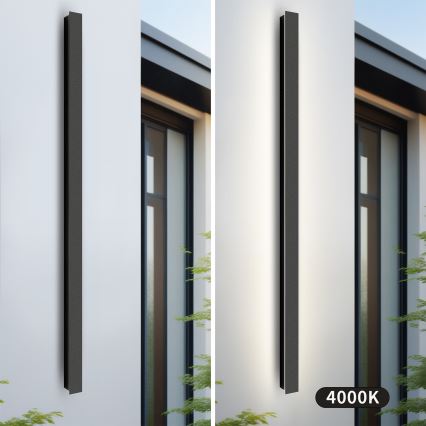 Brilagi - Buitenwandlamp LINEAR LED/32W/230V 4000K IP65 140 cm zwart CRI 90