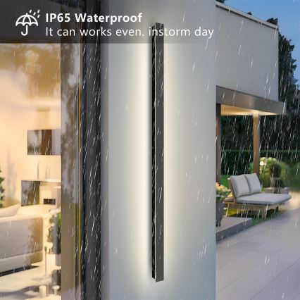 Brilagi - Buitenwandlamp LINEAR LED/32W/230V 4000K IP65 140 cm zwart CRI 90
