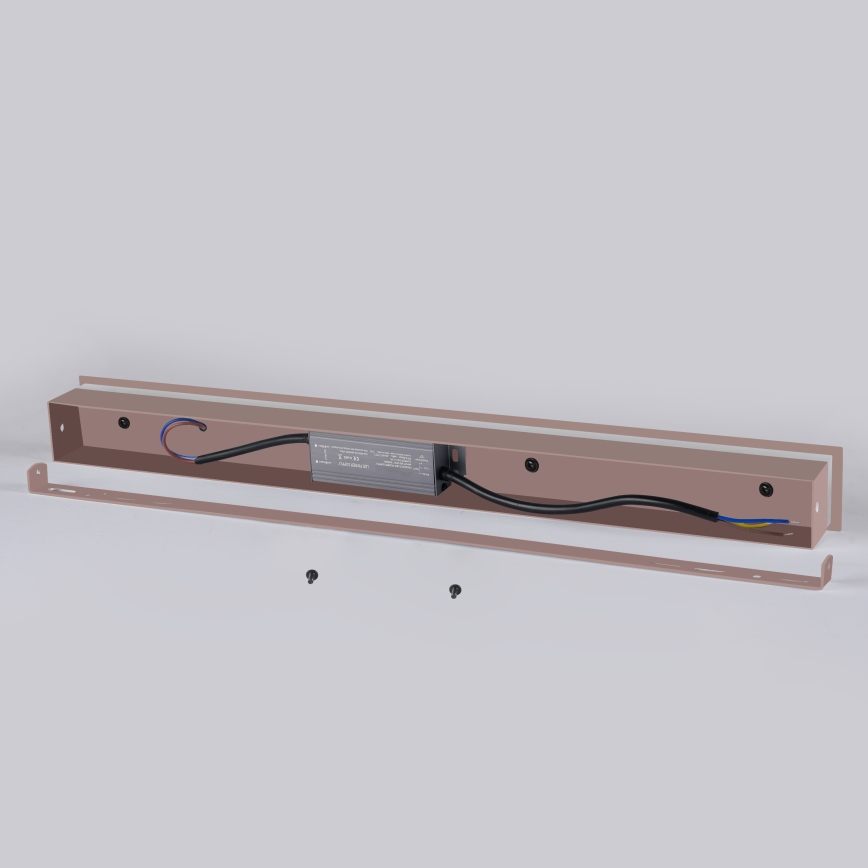 Brilagi - LED buitenwandlamp LINEAR LED/8W/230V 3000K IP65 30 cm bruin CRI 90