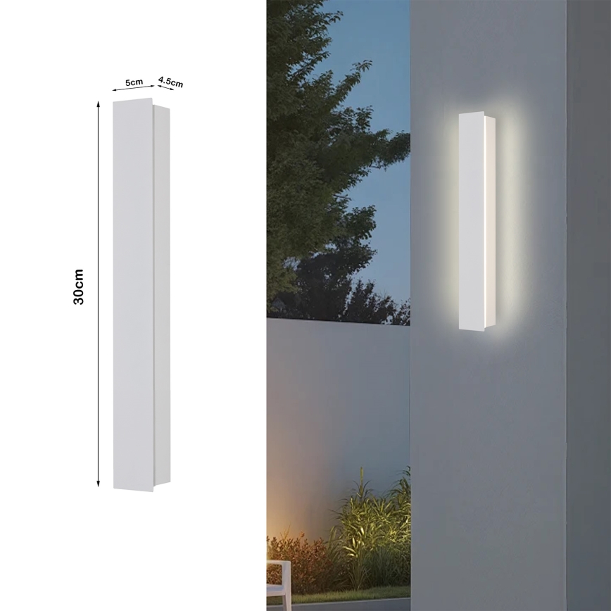 Brilagi - LED buitenwandlamp LINEAR LED/8W/230V 3000K IP65 30 cm wit CRI 90