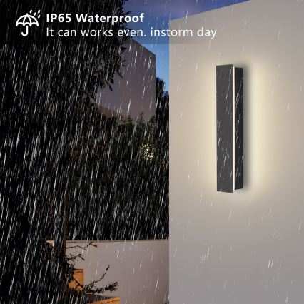 Brilagi - LED buitenwandlamp LINEAR LED/8W/230V 4000K IP65 30 cm antraciet CRI 90