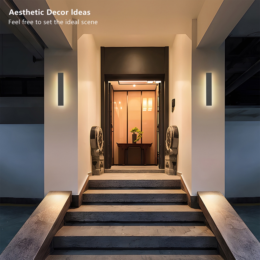 Brilagi - LED buitenwandlamp LINEAR LED/8W/230V 4000K IP65 30 cm antraciet CRI 90