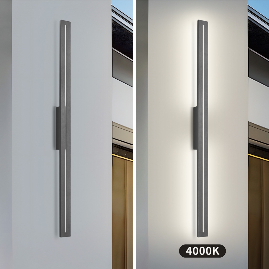 Brilagi - LED buitenwandlamp LINEO LED/24W/230V 4000K IP65 100 cm antraciet CRI 90