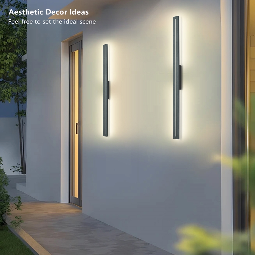 Brilagi - LED buitenwandlamp LINEO LED/24W/230V 4000K IP65 100 cm antraciet CRI 90