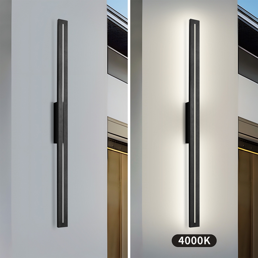 Brilagi - LED buitenwandlamp LINEO LED/24W/230V 4000K IP65 100 cm zwart CRI 90