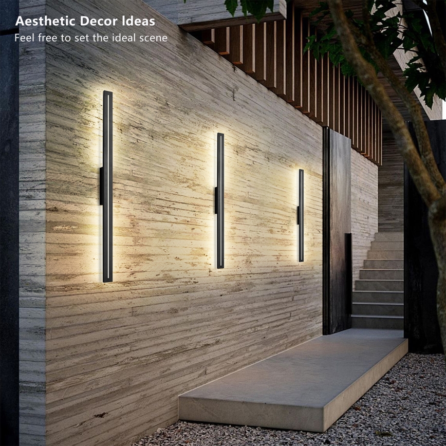 Brilagi - LED buitenwandlamp LINEO LED/24W/230V 4000K IP65 100 cm zwart CRI 90