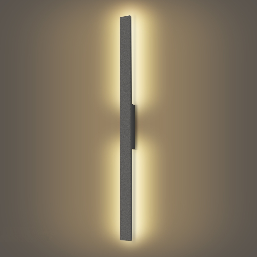 Brilagi - LED Buitenwandlamp LUNA LED/24W/230V 3000K IP65 100 cm antraciet CRI 90