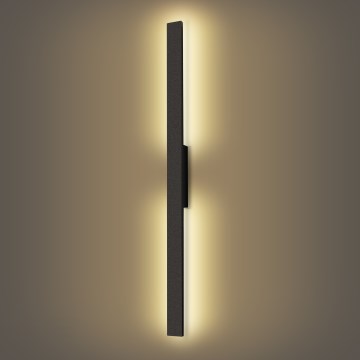 Brilagi - LED buitenwandlamp LUNA LED/24W/230V 3000K IP65 100 cm zwart