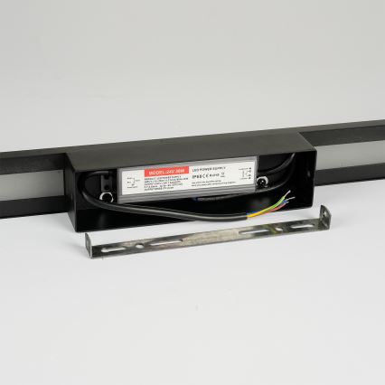 Brilagi - LED buitenmuurlamp LUNA LED/24W/230V 3000K IP65 100 cm zwart CRI 90
