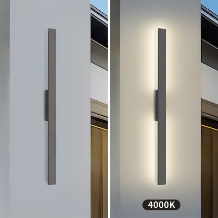 Brilagi - LED buitenwandarmatuur LUNA LED/24W/230V 4000K IP65 100 cm antraciet CRI 90