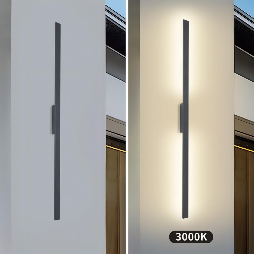 Brilagi - LED buitenwandlamp LUNA LED/30W/230V 3000K IP65 150 cm antraciet CRI 90