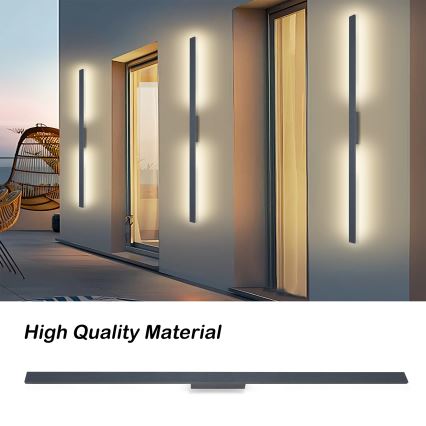 Brilagi - LED buitenwandlamp LUNA LED/30W/230V 3000K IP65 150 cm antraciet CRI 90