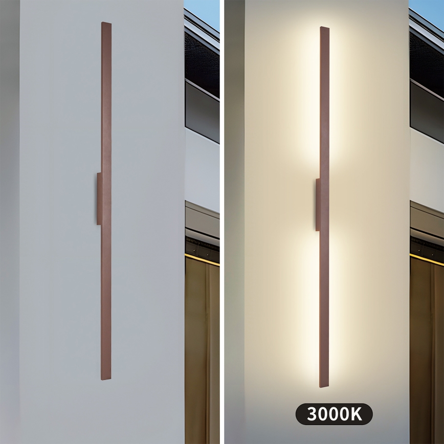 Brilagi - LED buitenwandlamp LUNA LED/30W/230V 3000K IP65 150 cm bruin CRI 90