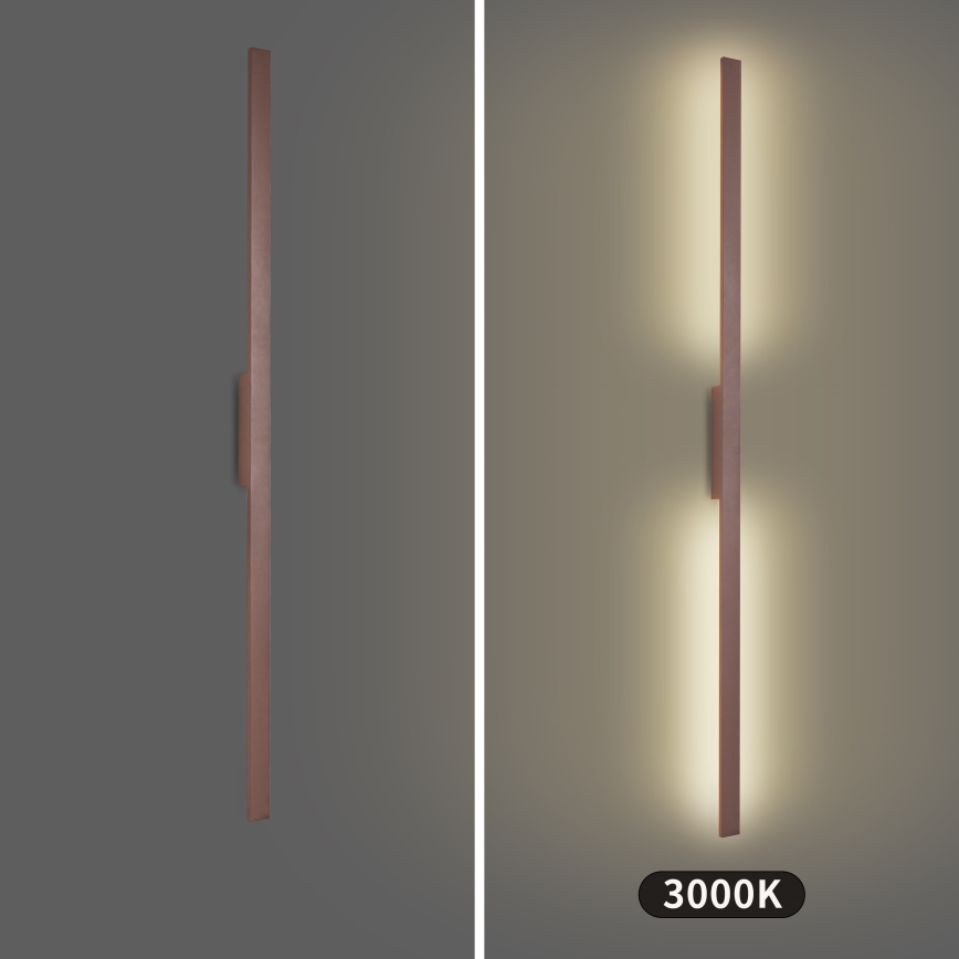 Brilagi - LED buitenwandlamp LUNA LED/30W/230V 3000K IP65 150 cm bruin CRI 90