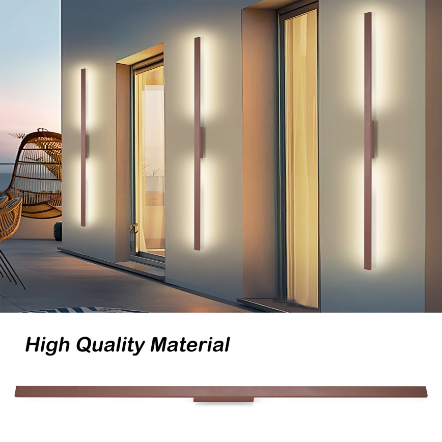 Brilagi - LED buitenwandlamp LUNA LED/30W/230V 3000K IP65 150 cm bruin CRI 90