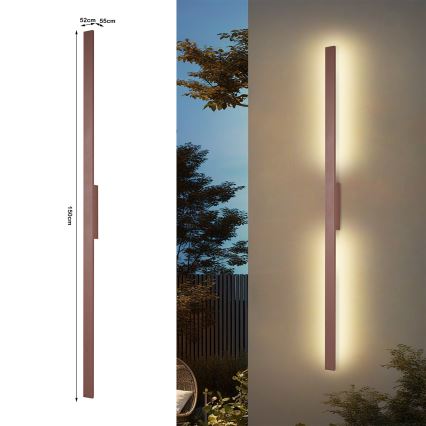 Brilagi - LED buitenwandlamp LUNA LED/30W/230V 3000K IP65 150 cm bruin CRI 90