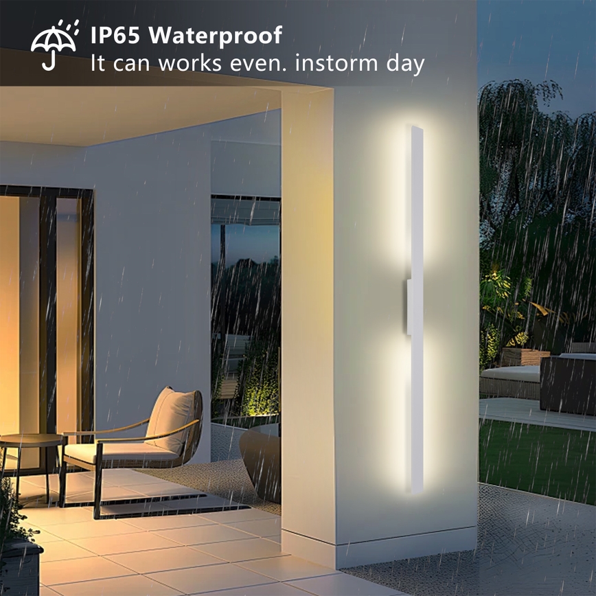 Brilagi - LED buitenwandlamp LUNA LED/30W/230V 3000K IP65 150 cm wit CRI 90
