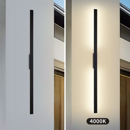 Brilagi - LED buitenwandlamp LUNA LED/30W/230V 4000K IP65 150 cm zwart CRI 90