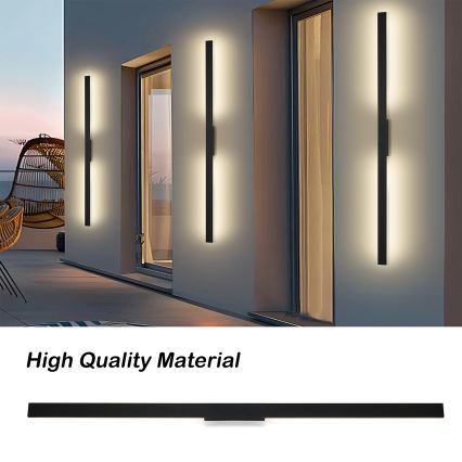 Brilagi - LED buitenwandlamp LUNA LED/30W/230V 4000K IP65 150 cm zwart CRI 90