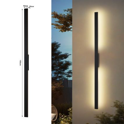 Brilagi - LED buitenwandlamp LUNA LED/30W/230V 4000K IP65 150 cm zwart CRI 90