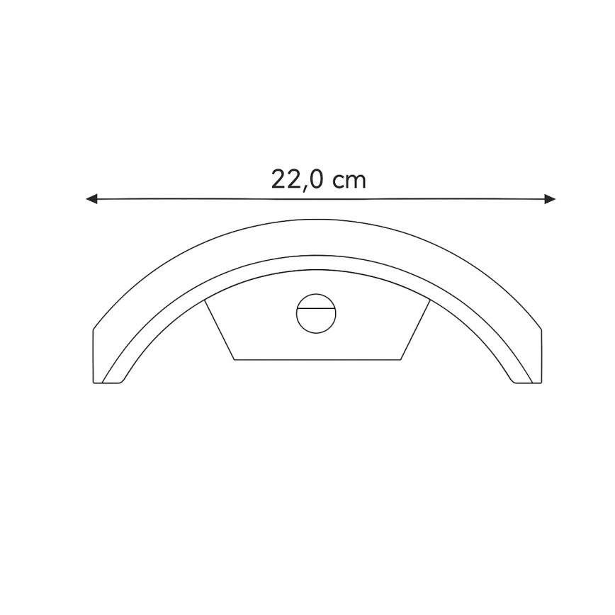 Brilagi - LED Buitenwandlamp met sensor ARCELO LED/8W/230V IP54