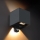 Brilagi - LED buitenwandlamp met sensor CUBE LED/6W/230V antraciet IP65