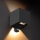 Brilagi - LED buitenwandlamp met sensor CUBE LED/6W/230V zwart IP65