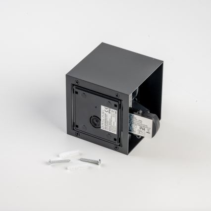 BRILAGI - LED buitenwandlamp met sensor CUBE LED/6W/230V zwart IP65