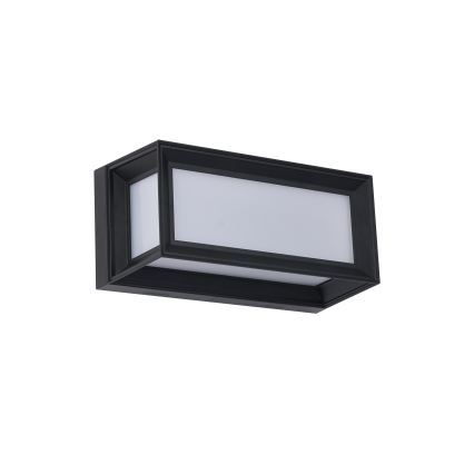 Brilagi - PARKER LED/12W/230V buitenwandlamp met sensor, zwart, IP44