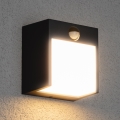Brilagi - LED Buitenwandlamp met sensor TERNI LED/12W/230V antraciet IP44