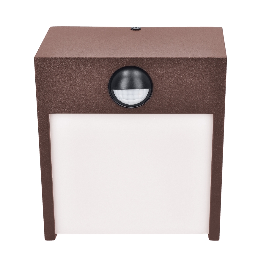 Brilagi - TERNI LED buitenwandlamp met sensor, 12W, 230V, bruin, IP44