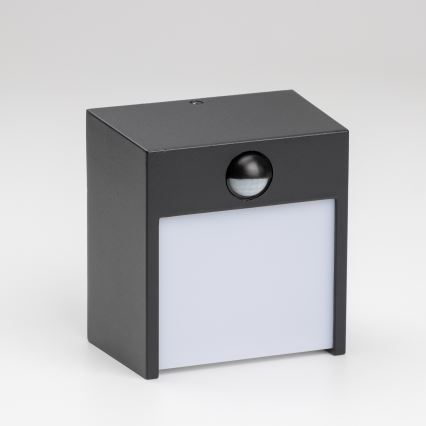 Brilagi - LED Buitenwandlamp met sensor TERNI LED/12W/230V zwart IP44